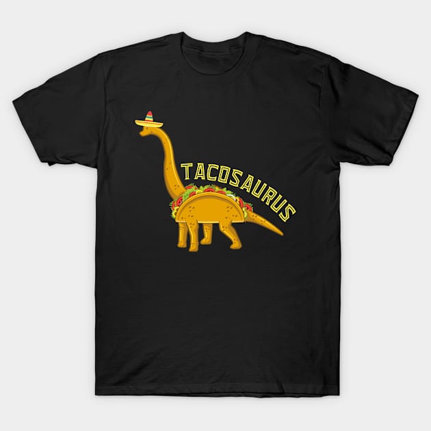 Tacosaurus Cinco de Mayo Dinosaur Sombrero Mexico T-Shirt by jkshirts